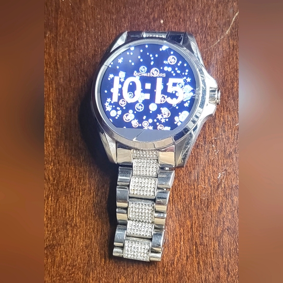 Michael Kors Bradshaw smart watch, crystals on band all in tack. Works perfectly - Picture 6 of 11